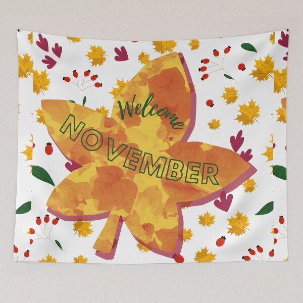 Item preview, Welcome November (Leaves) designed and sold by SimplyMe-Plus.