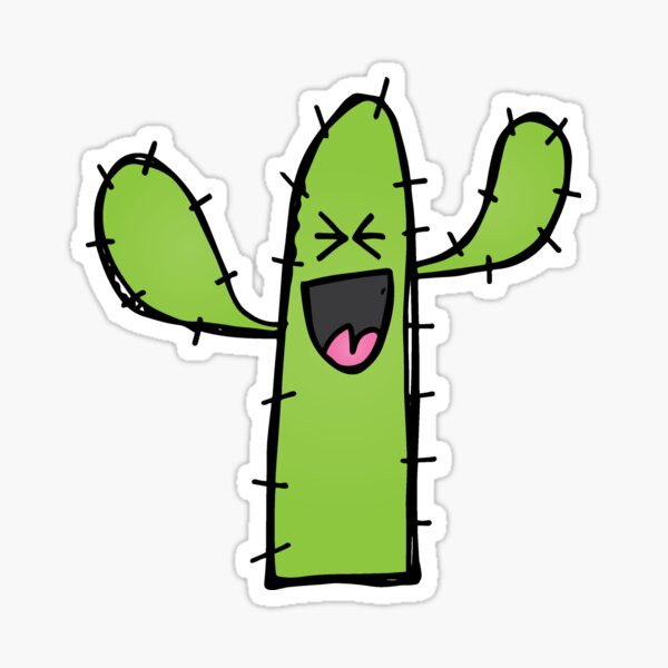 Funny Cactus Sticker