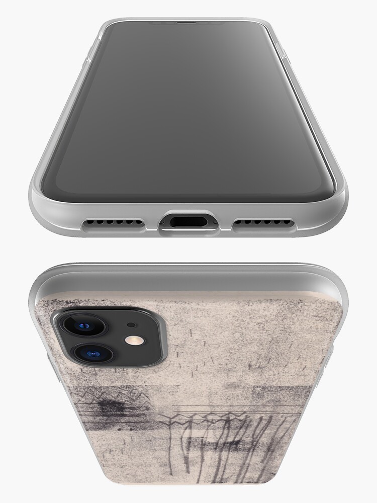 Alternate view of Heartbeat - Abstract Monoprint Artwork iPhone Case & Cover