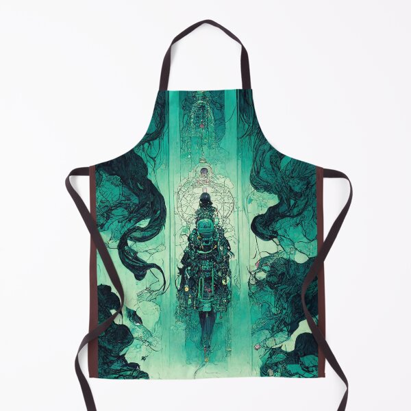 Item preview, Emerald Opium Fantasy Pirate Samurai Tecno Noir Cyber Punk Demon Hunter designed and sold by esotericorigins.