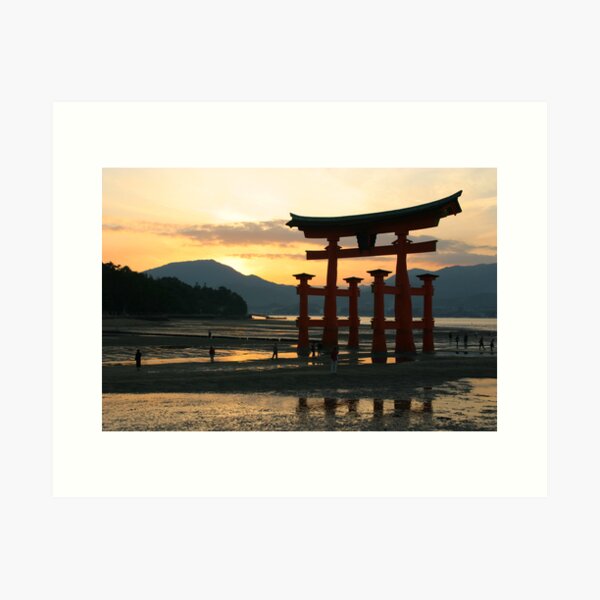 torri Gate at sunset Art Print