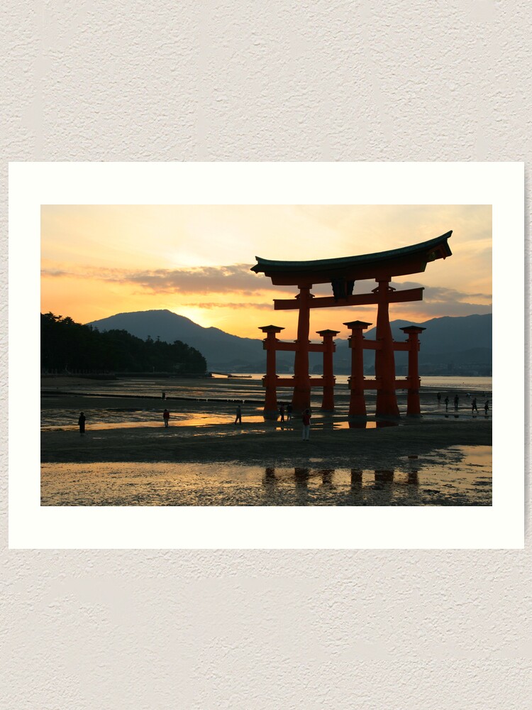 Thumbnail 1 of 3, Art Print, torri Gate at sunset designed and sold by GDPhotos.