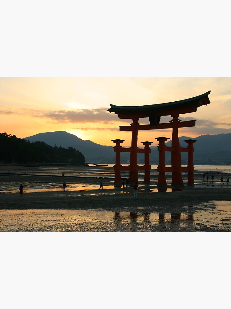 Thumbnail 3 of 3, Art Print, torri Gate at sunset designed and sold by GDPhotos.
