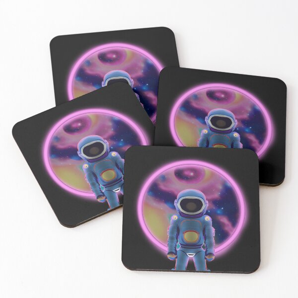 Item preview, Astronaut in space - purple glowing designed and sold by SlucidShop.