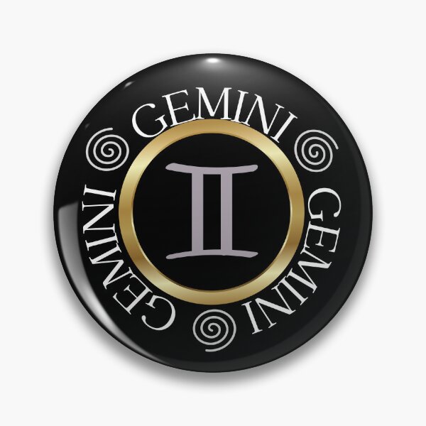 Item preview, Gemini Zodiac Symbol Text Circle designed and sold by Hellofriendco.