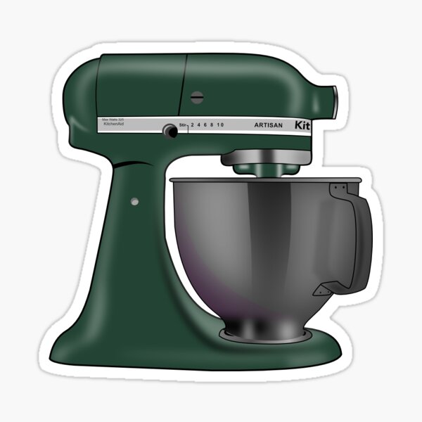Kitchen Aid Mixer Green Sticker