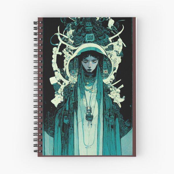 Item preview, Priestess of Opium Fantasy Pirate Samurai  Tecno Noir Cyber Punk Demon Hunter designed and sold by esotericorigins.