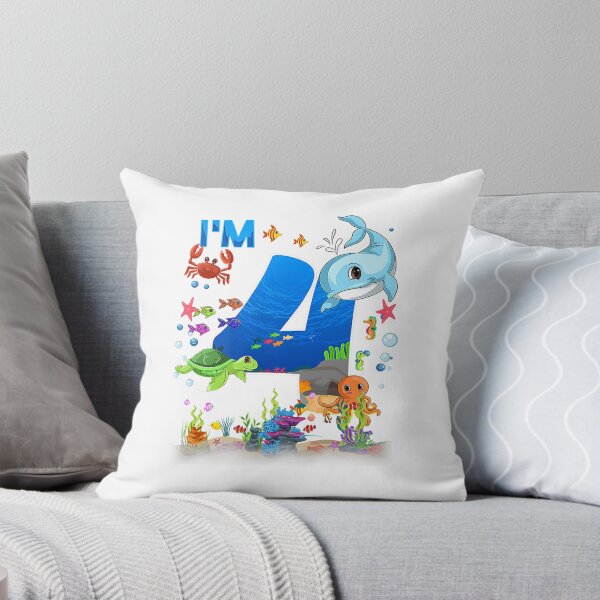 Item preview, 4 Year Old Birthday Whale Fish Sea Birthday Boys and Girls designed and sold by donnaeeqs624.