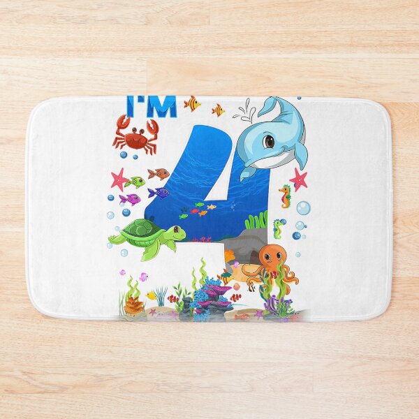 Item preview, 4 Year Old Birthday Whale Fish Sea Birthday Boys and Girls designed and sold by donnaeeqs624.
