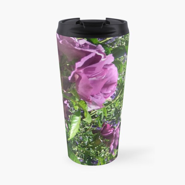Pink Roses Travel Mug