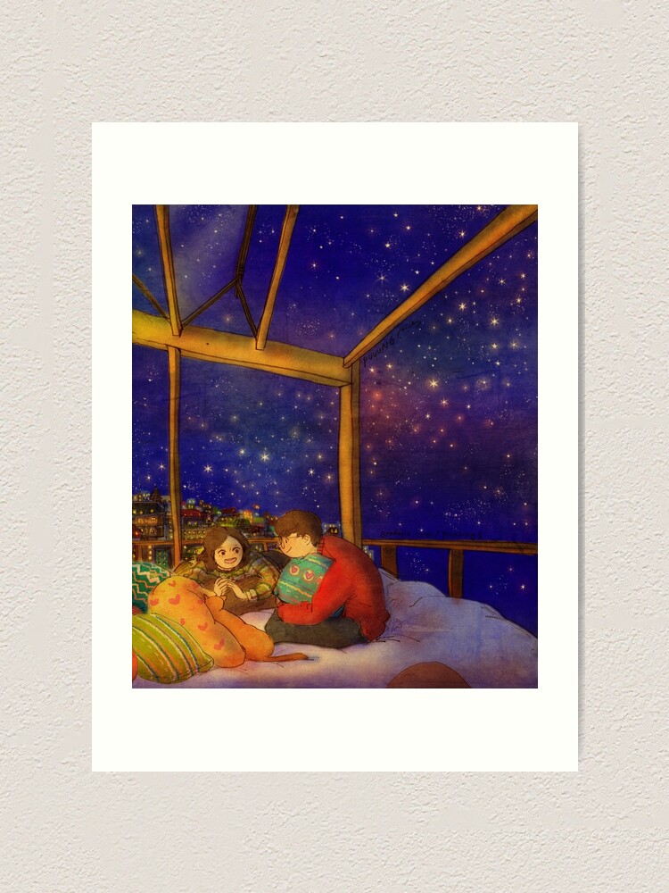 Alternate view of Starry night Art Print
