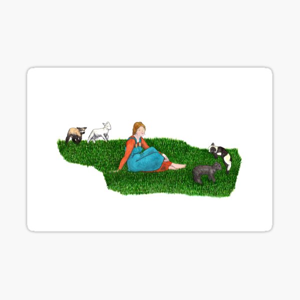 Viking Age Shepherdess Sticker