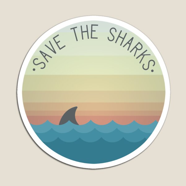 Vista previa del artículo con la obra «Salva a los tiburones», diseñado y vendido por alexabay.