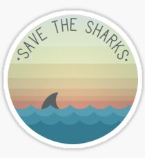 Pegatina Salva a los tiburones