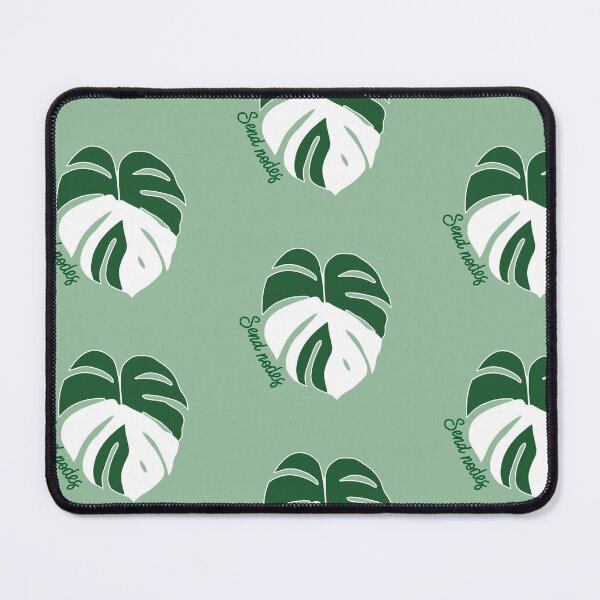 Item preview, Send Nodes Monstera Albo leaf designed and sold by Lindsey Fletcher.