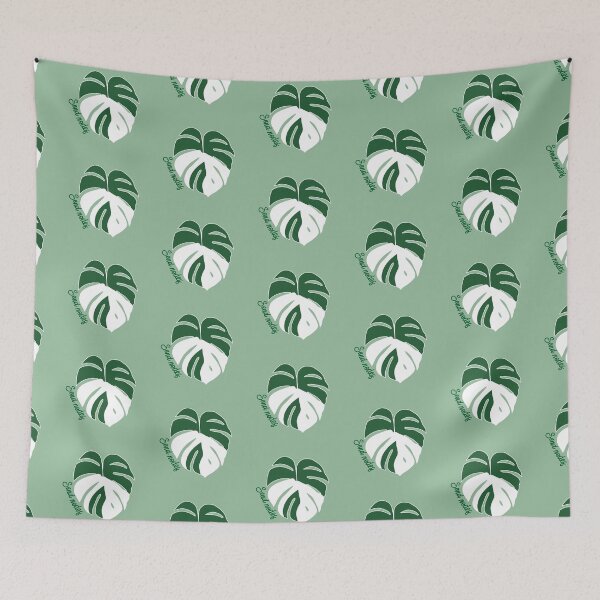 Item preview, Send Nodes Monstera Albo leaf designed and sold by Lindsey Fletcher.