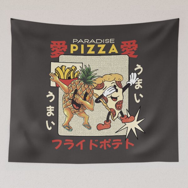 Item preview, Pineapple Pizza Dabbing Retro Aesthetic Japanese Anime designed and sold by MrEddie10.
