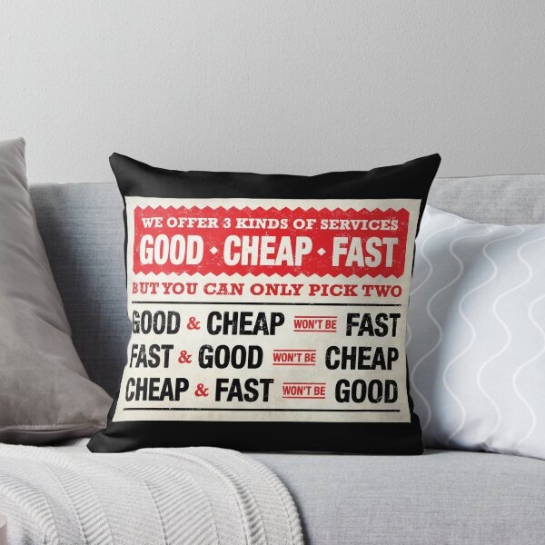 Item preview, Good Cheap Fast - Funny Joke Signs designed and sold by -Koleidescope.