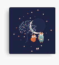 Woodland eclipse Canvas Print