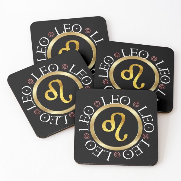 Item preview, Leo Zodiac Symbol Text Circle designed and sold by Hellofriendco.