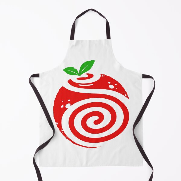Item preview, Swirly Letter S inside a Red Fruit with Tiny Green Leaves designed and sold by Wiggly Lines.