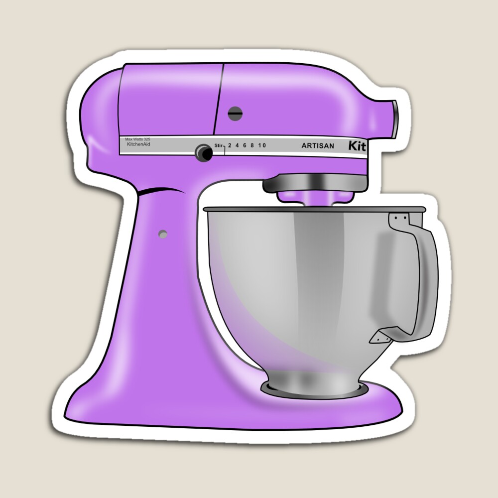 Kitchen Aid Mixer Pastel Pink Sticker for Sale by digidrawdude