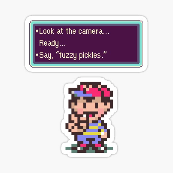 Earthbound Fuzzy Pickles Sticker