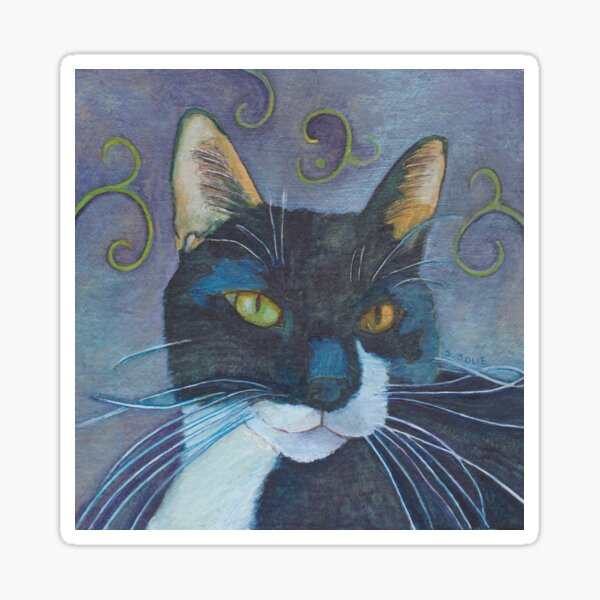 Portrait of Socks Sticker