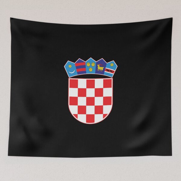Item preview, Sudadera con capucha Diseño original del escudo de armas de Croacia Hrvatska designed and sold by ramonaaeqvenita.