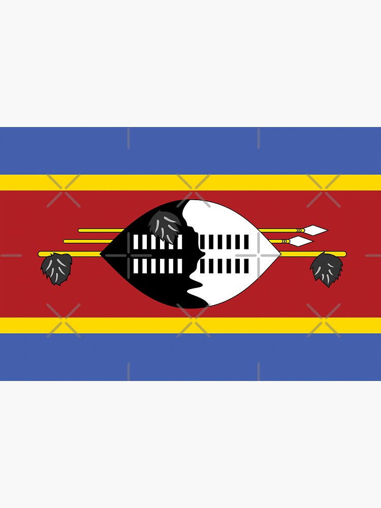 Flag Of Eswatini Sticker For Sale By Patsisland Redbubble 6951