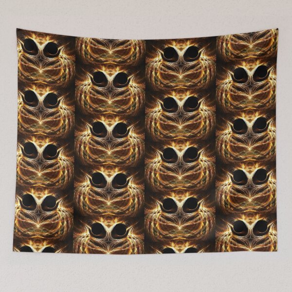 Item preview, Glowing Fractal Owl designed and sold by Beatriz  Cruz.