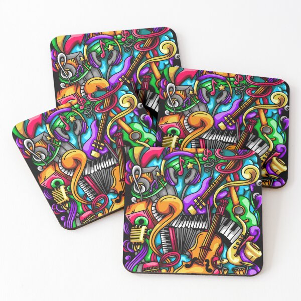 Item preview, Music Doodle Illustration designed and sold by Kincrevstudio.