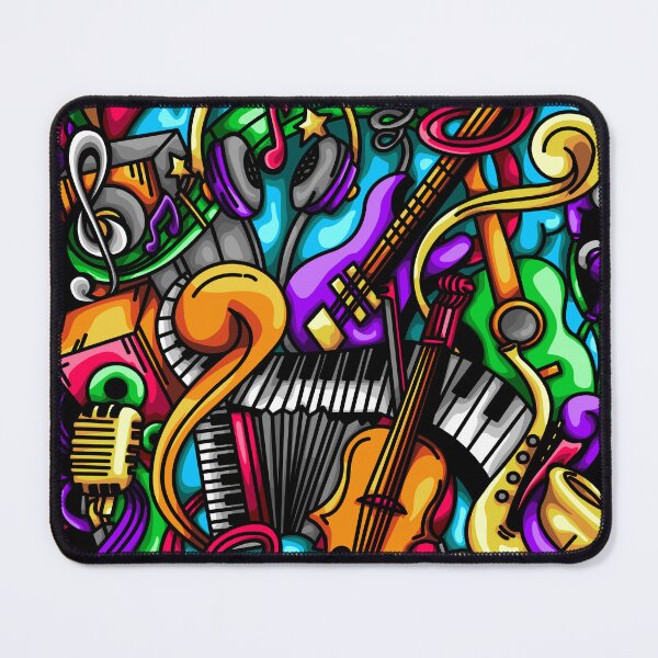 Item preview, Music Doodle Illustration designed and sold by Kincrevstudio.