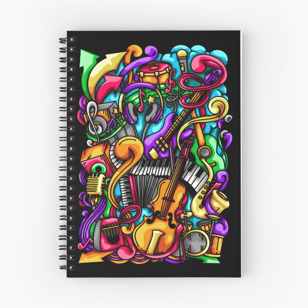 Item preview, Music Doodle Illustration designed and sold by Kincrevstudio.