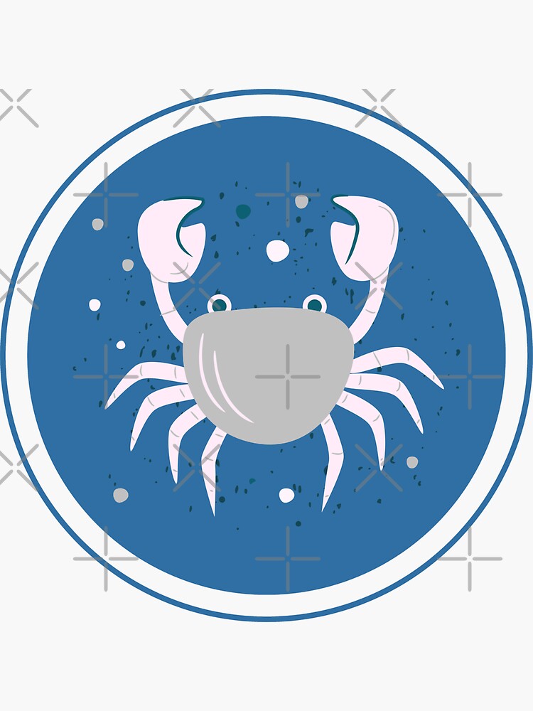 Cancer Zodiac Sign Sticker For Sale By Freshwrinkle Redbubble