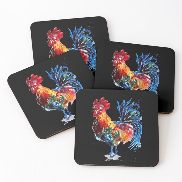 Item preview, Big Rooster Watercolor designed and sold by KrauseJoseph.