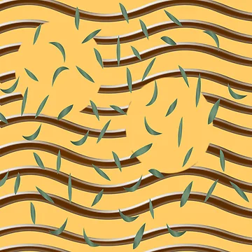 Artwork thumbnail, Texture pattern leaves by hanan0708