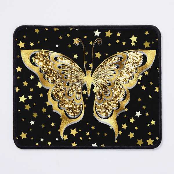 Item preview, Gold Starry Glitter Butterfly Design designed and sold by mbuz90.