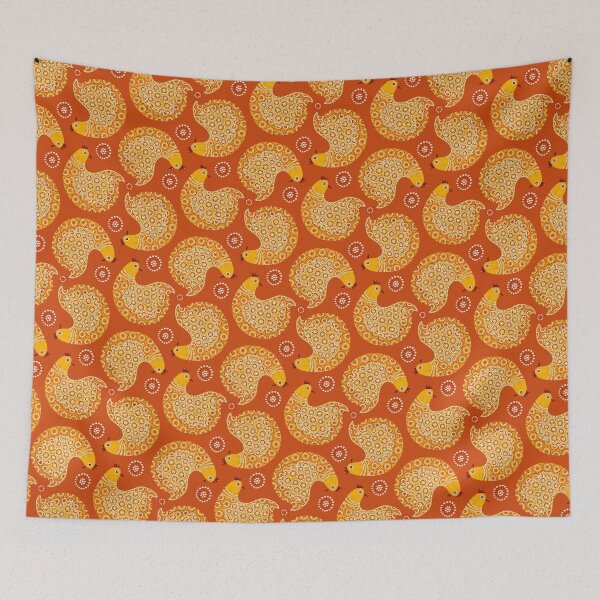 Item preview, Come on the hen yellow chicken on orange designed and sold by mariam-h.