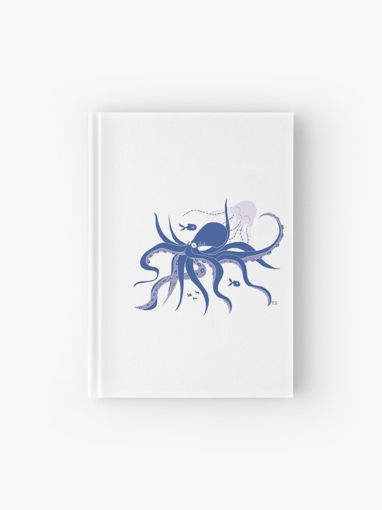 Cuaderno de tapa dura «Ilustración * pulpo y medusa * animales marinos, mar, verano, ambiente acuático, azul, océano, dibujo, arte, sueño» de elodiebourdeau | Redbubble Cuaderno de tapa dura «Ilustración * pulpo y medusa * animales marinos, mar, verano, ambiente acuático, azul, océano, dibujo, arte, sueño» de elodiebourdeau | Redbubble