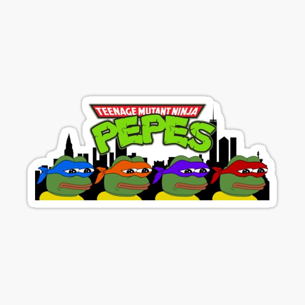Teenage Mutant Ninja Pepes Sticker