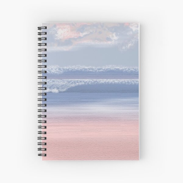 Serenity Beach at Rose Quartz Cove/Pantone Colour of the year 2016 Spiral Notebook