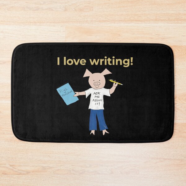 Item preview, I love writing! Left handed writer.  Introverts  designed and sold by PiggingJapan.