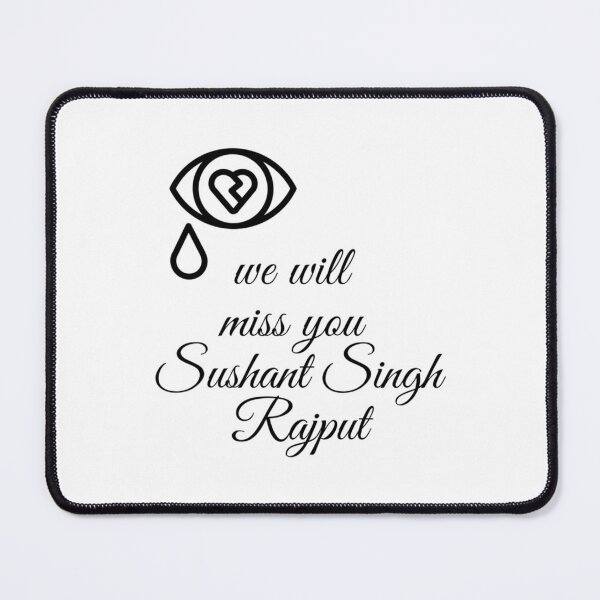 Item preview, Memory designe  we will miss you Sushant Singh Rajput   designed and sold by KadneRobder.
