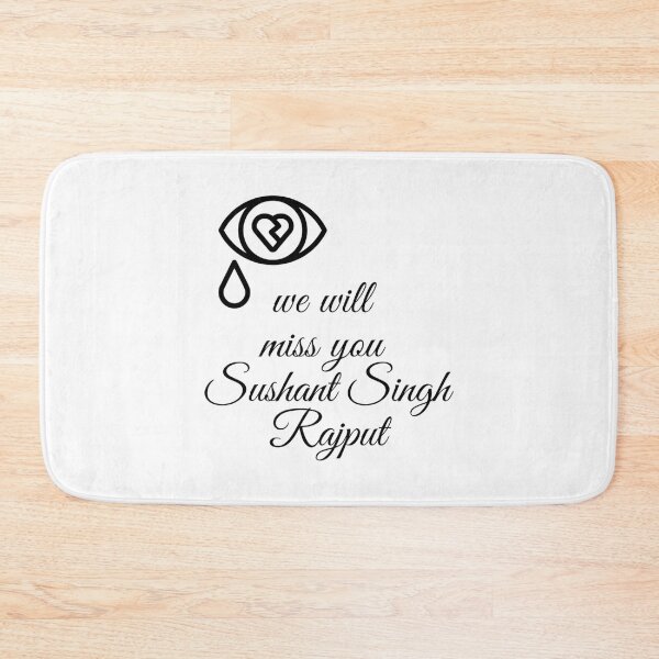 Item preview, Memory designe  we will miss you Sushant Singh Rajput   designed and sold by KadneRobder.