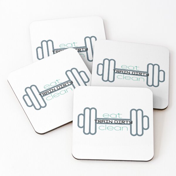 Item preview, Eat Clean Train Dirty - Green Barbell designed and sold by ami.creations.