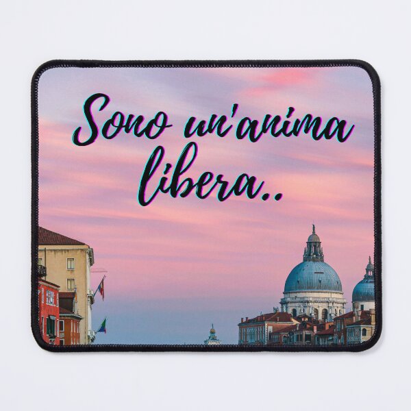 Item preview, I am a free soul - popular Italian quotes theme gifts designed and sold by RebelliousRosee.