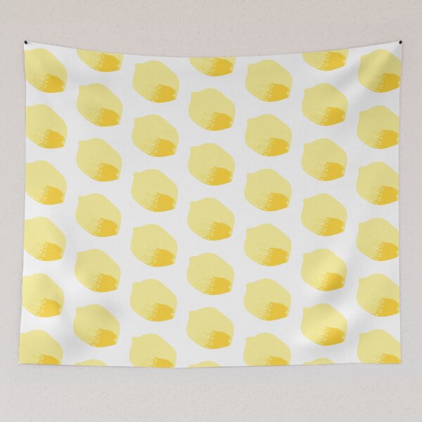 Item preview, painted lemon pattern designed and sold by Pinkbrushco.
