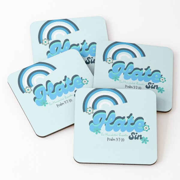 Item preview, Hate Sin Psalm 97:10 - Vintage Baby Blue designed and sold by TheReporter1.