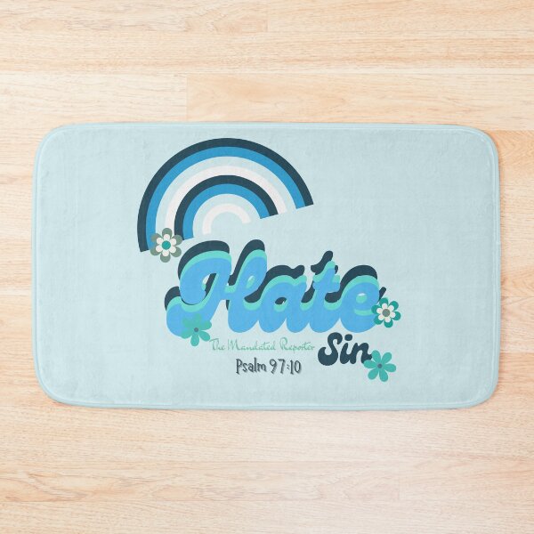 Item preview, Hate Sin Psalm 97:10 - Vintage Baby Blue designed and sold by TheReporter1.